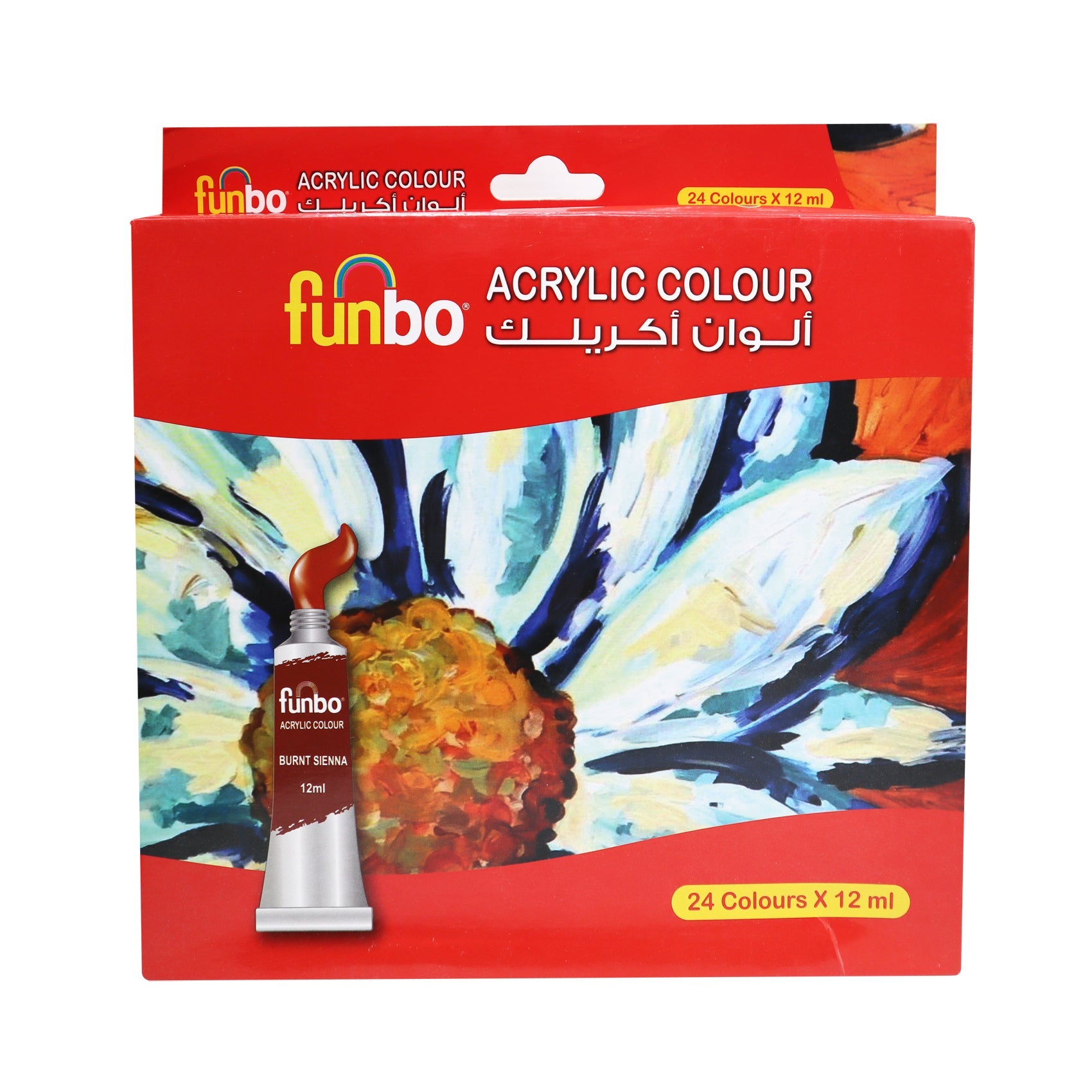 Funbo Acrylic Paint Set 24 col X 12ml Tubes