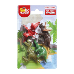Funbo 3D Eraser in Blister Pack-Dinosaurs