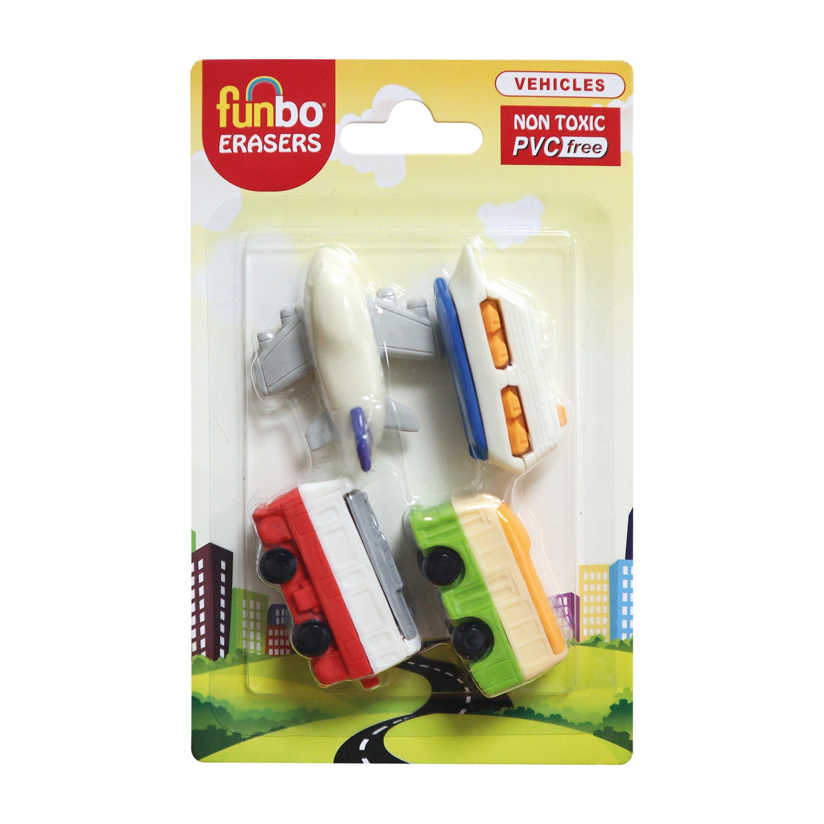 Funbo 3D Eraser in Blister Pack-Vehicle