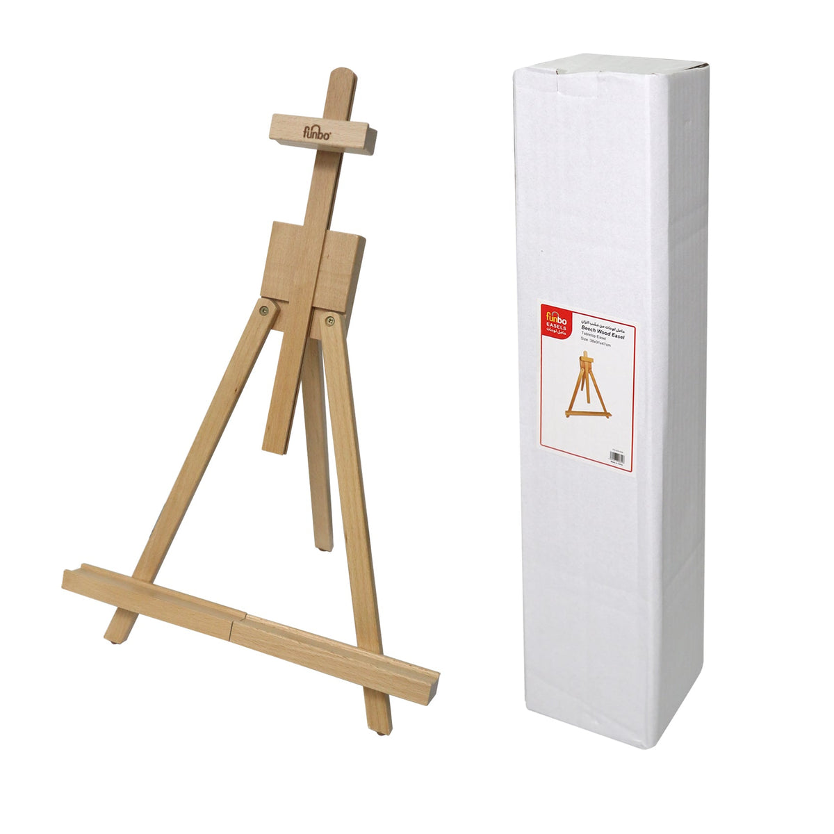 Funbo Easel Beech Wood Size 38x31x47cms