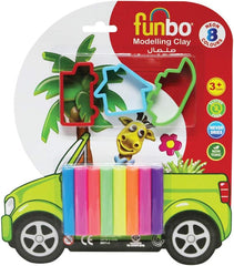 Funbo M.Clay 100g 8 Neon Clrs+3 Mlds