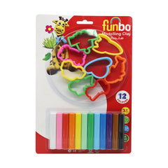 Funbo M.Clay 165g 12 Clrs+8 C.Mlds in Bls Pk