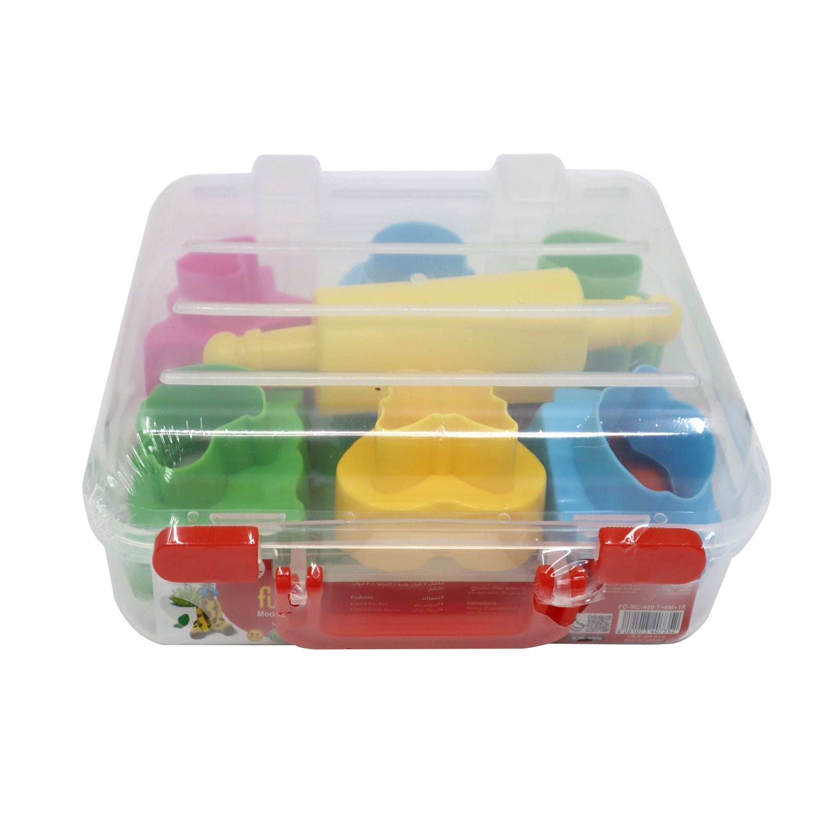 Funbo M.Clay 440g 7N.Clrs+6StmpMld+1R in PP Cs