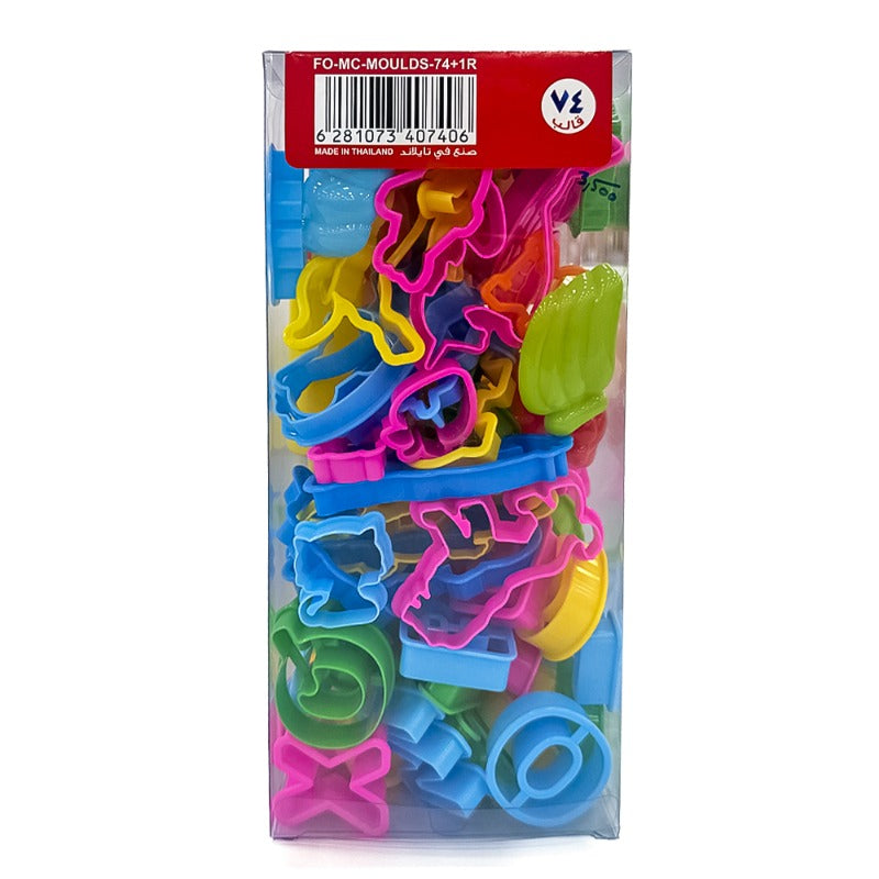 Funbo FO-MC-74 char Moulds + 1R+3T in PVC Pack