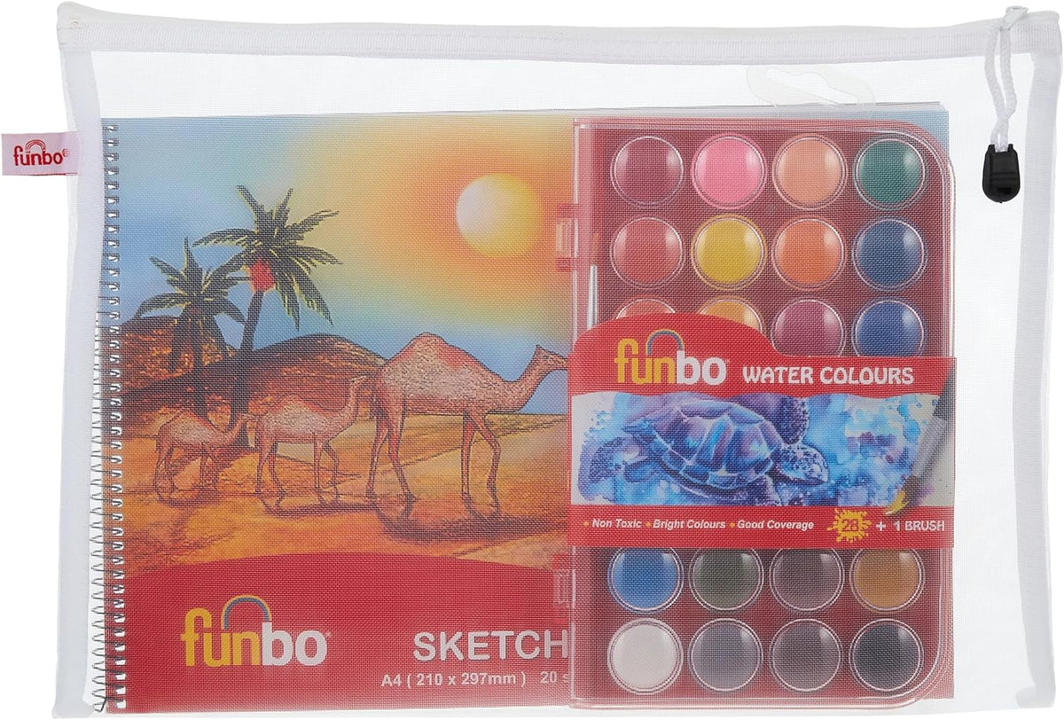 Funbo HB pencils YW+Eraser Value Pack of 5 Box