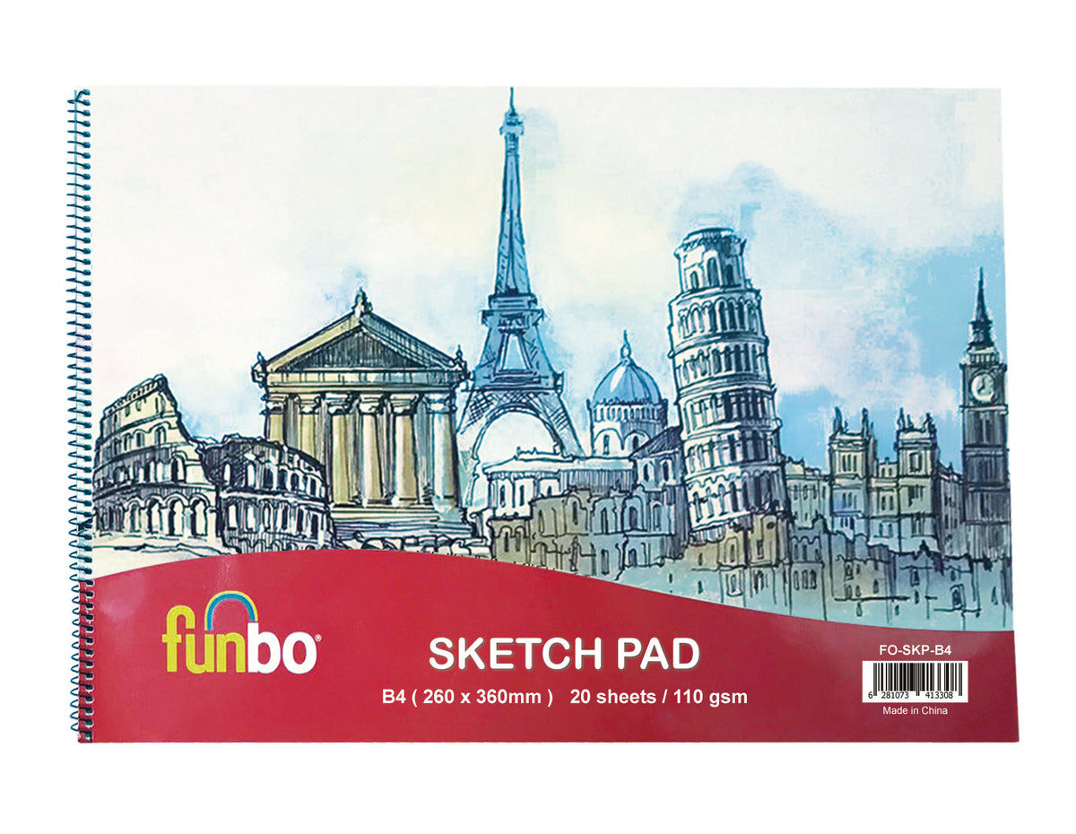Funbo Sketch Pad B4 110 gsm, 20 shts