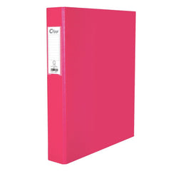 Clipp 2 Ring Binder D type A4 Light red Box of 20EA CP-F44428252L