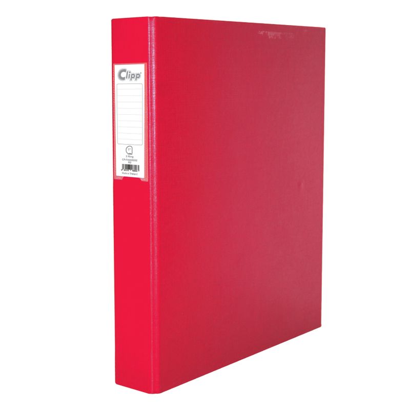 Clipp 2 Ring Binder D type A4 Red CP-F44428252M 20 Each