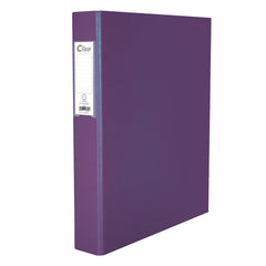 Clipp 2 Ring Binder D type A4 Purple Box of 20EA CP-F4442825P