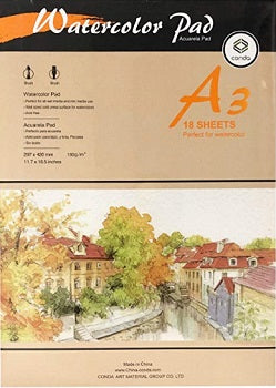Conda Pad Water Color 180g A3 18 Sheet CD A41313