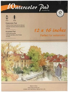 Conda Group Pad Water Color 190g 12 x 16 inch 20 Sheet CD A412119