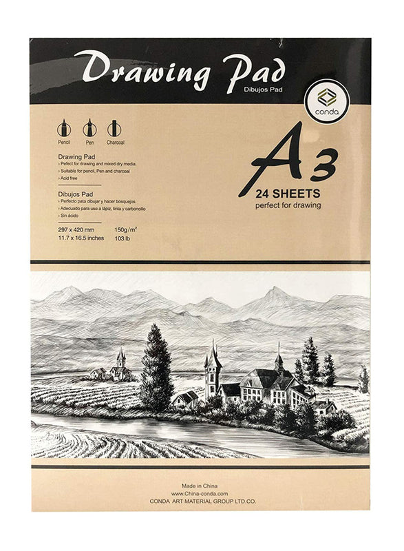 Conda Group Pad Sketch A3 24 Sheet 150 gm CD A41223