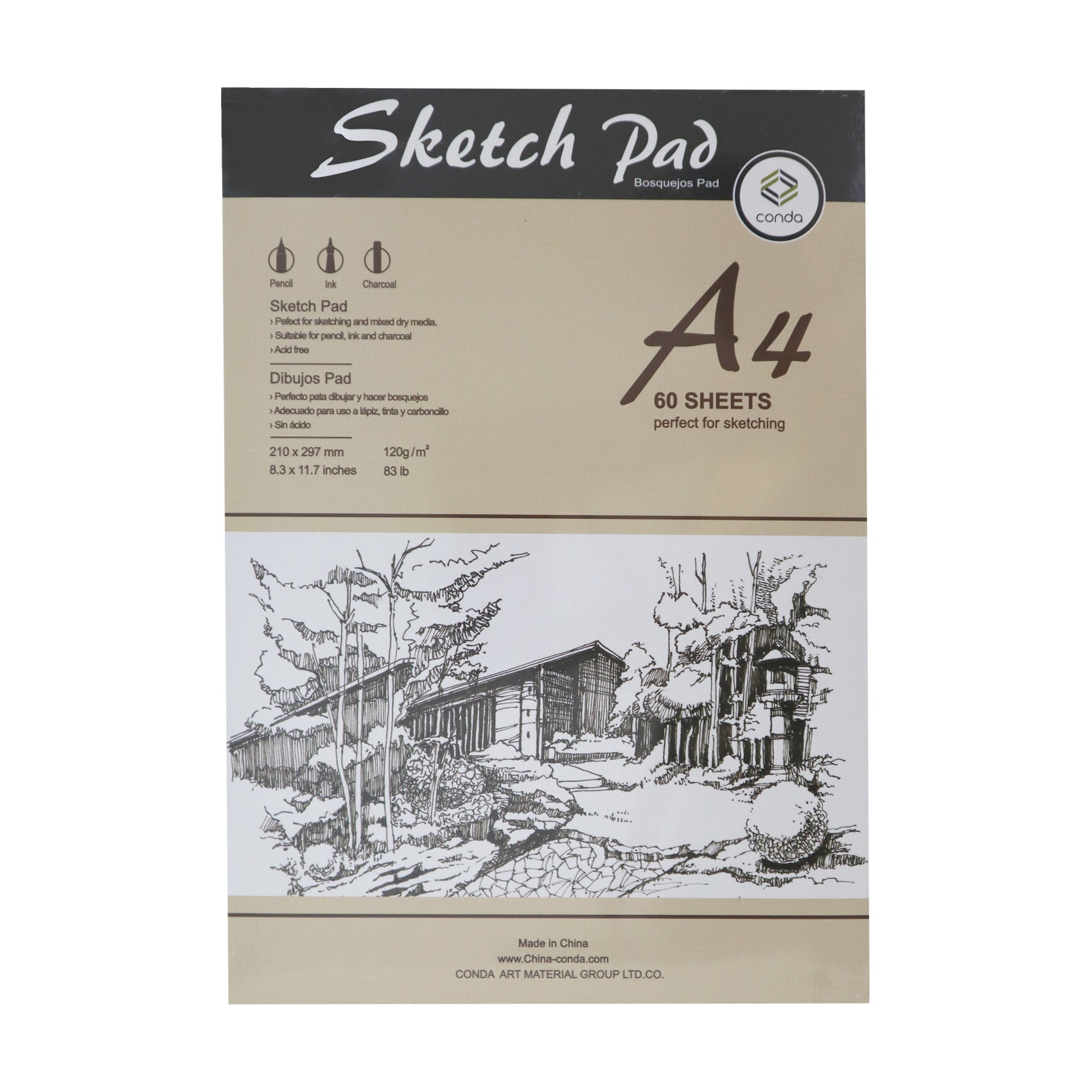 Conda Group Pad Sketch A4 60sht 120gm