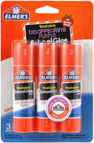 Elmer\\\'s Glue Stick Purple 6gm Bls=3Pcs M-2136613