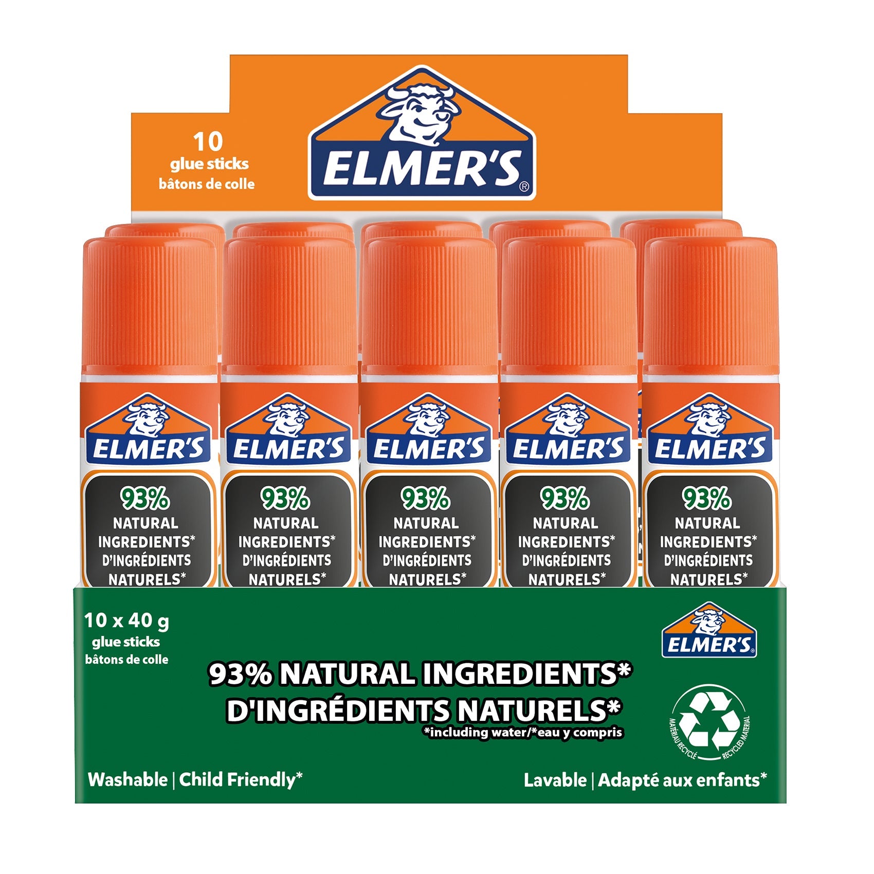 Elmer\\\'s Glue Stick 40gm Bx=10Pcs EM-2143886