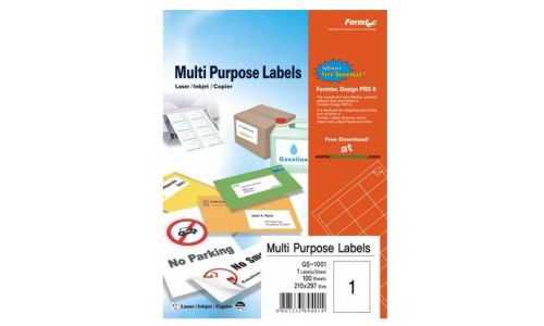 Label 100 A4 size Box 100 Sheet FT-GS-1001