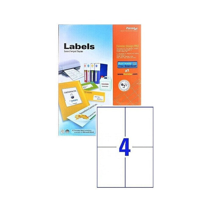 Label 400 105x148mm Box 100 Sheet FT-GS-1004