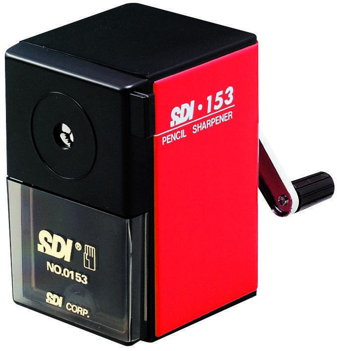 Hand, Pencil sharpener with clamp Red No. 0153RD