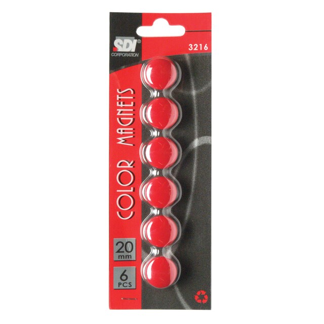 Hand, Colour Magnets 20mm Box of 10bls No. 3216