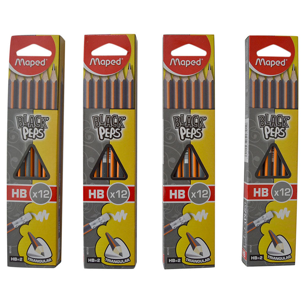 Maped Black Peps Pencil 4 Boxes MDP-VP-029