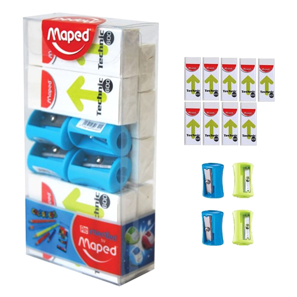 Maped Bt-Eraser Technic600 And Sharpner 1 - Holevivo MDP-VP-032