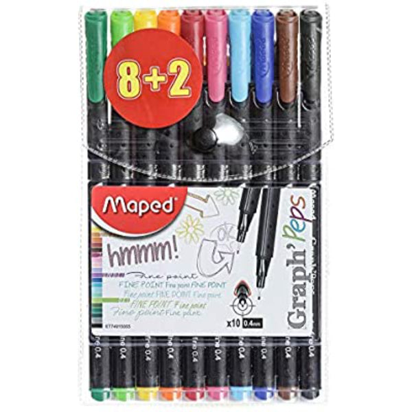 Maped Graph Peps Fineliner Deco 8 And 2 MD-749059