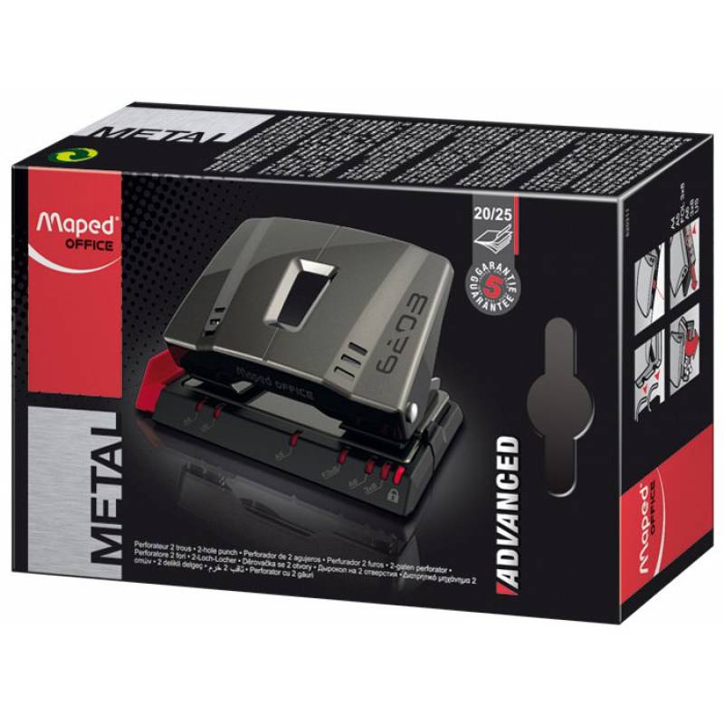 Maped Punch 20/25 Sheet Advanced 2 - Hole Grey Box MD-620311