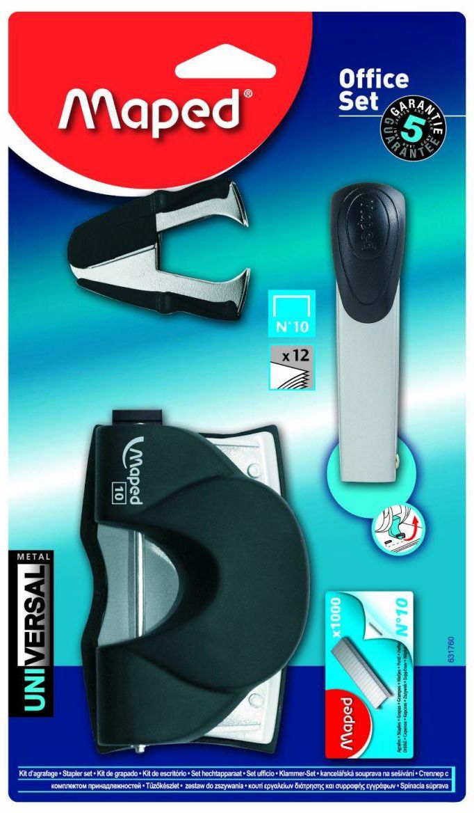 Maped Stapling Kit Number 10 Office 4 Pc Set MD-631760
