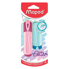 Maped Highlighter Pastel Glitter Packet 2 Colors MD-742028