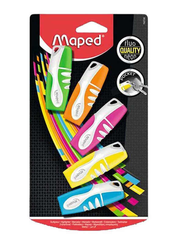Maped Pocket Highlighter Blister 5 Colors MD-742728