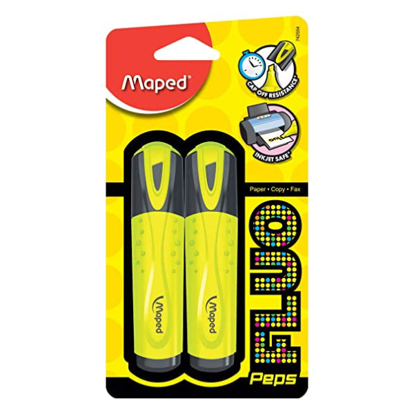 Maped Fluo Peps Pocket Yellow Box 12 MD-742734