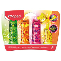 Maped Highlighter Mini Friends Pocket Packet 4 Colors MD-743677