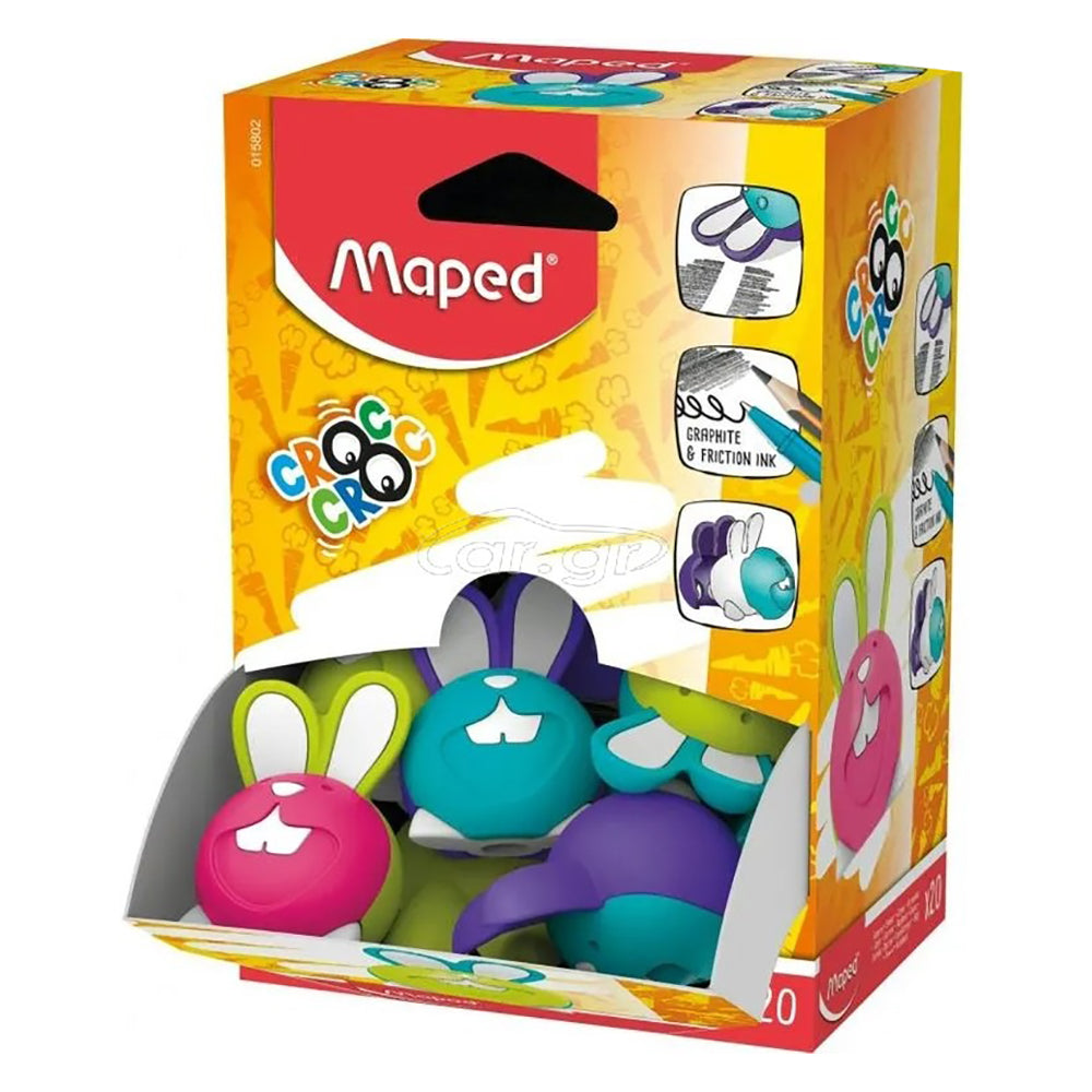 Maped Eraser Croc Croc Puzzle Bunny Box 20 Pcs MD-015802
