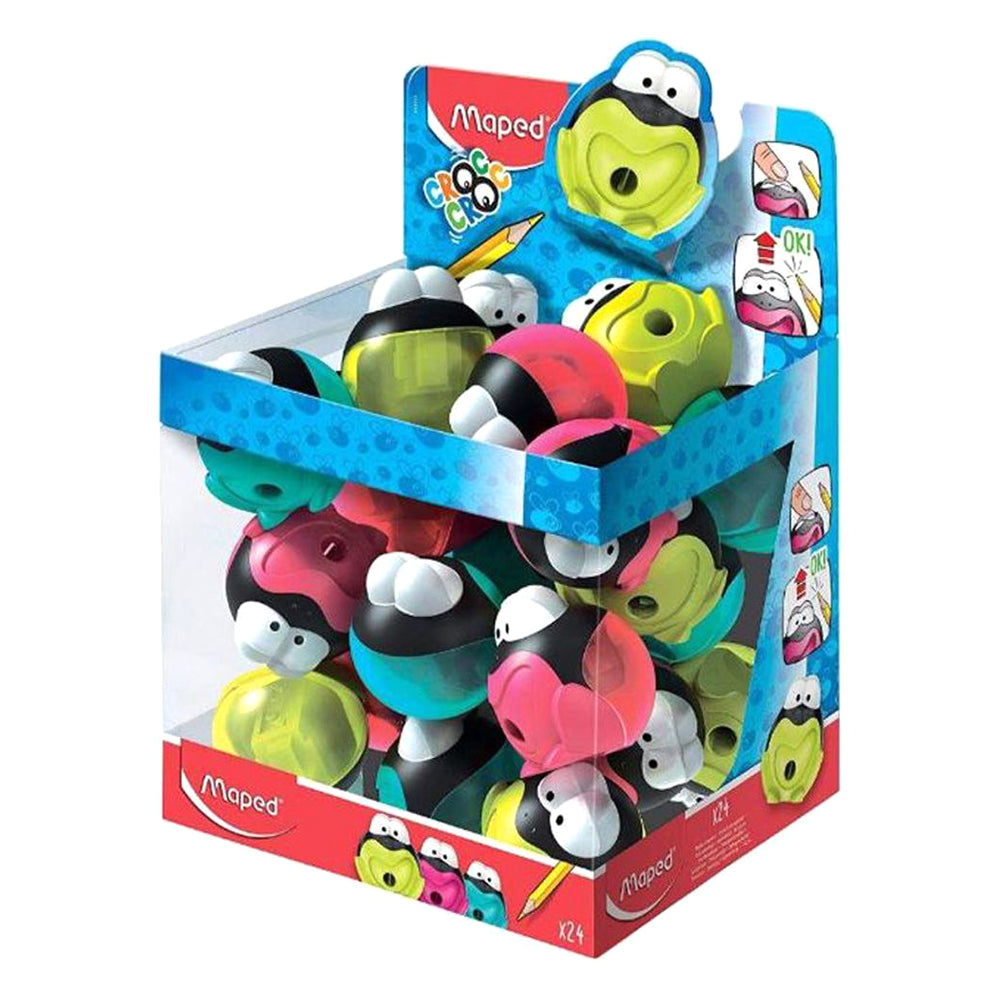 Maped Sharpner 1 Hole Croc Croc Signal Dsp 24 Pcs MD-017711