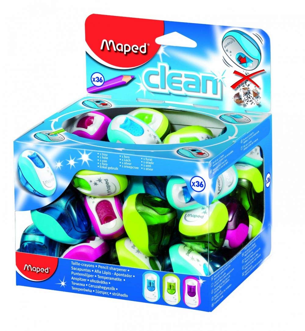 Maped Sharpner 1 Hole Clean Dsp 36 Pcs MD-030111