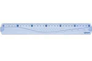 Maped Ruler 30Cm Geometric Flat MD-242030