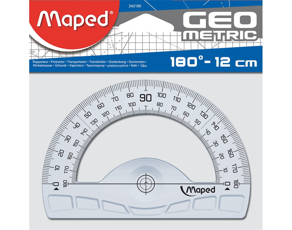 Maped Ruler 12Cm Geometric Protor 180O MD-242180