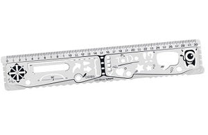 Maped Ruler Geonotes Multi-Function 15Cm/6In MD-250211