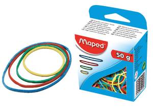Maped Rubber Bands Colors Ed 50Gm MD-351100
