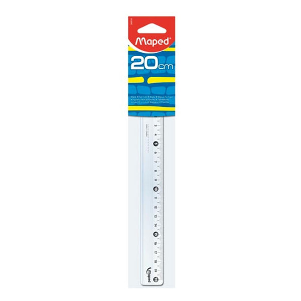 Maped Ruler 20Cm Cristal Flat MD-146112
