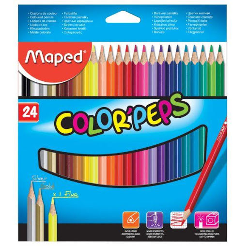 Maped Color Peps Pencils 24 Colors Set MD-183224