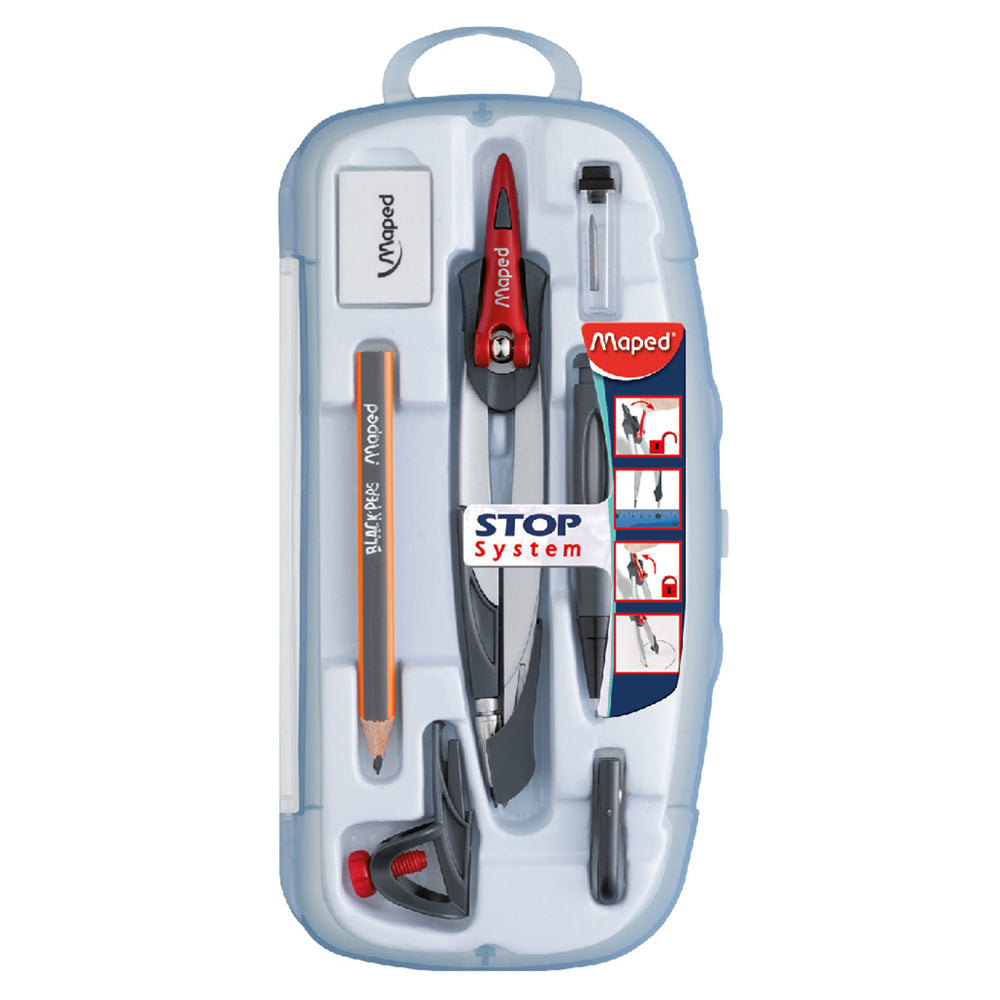 Maped Metal Compass Stop System 7 Pc Set MD-196102