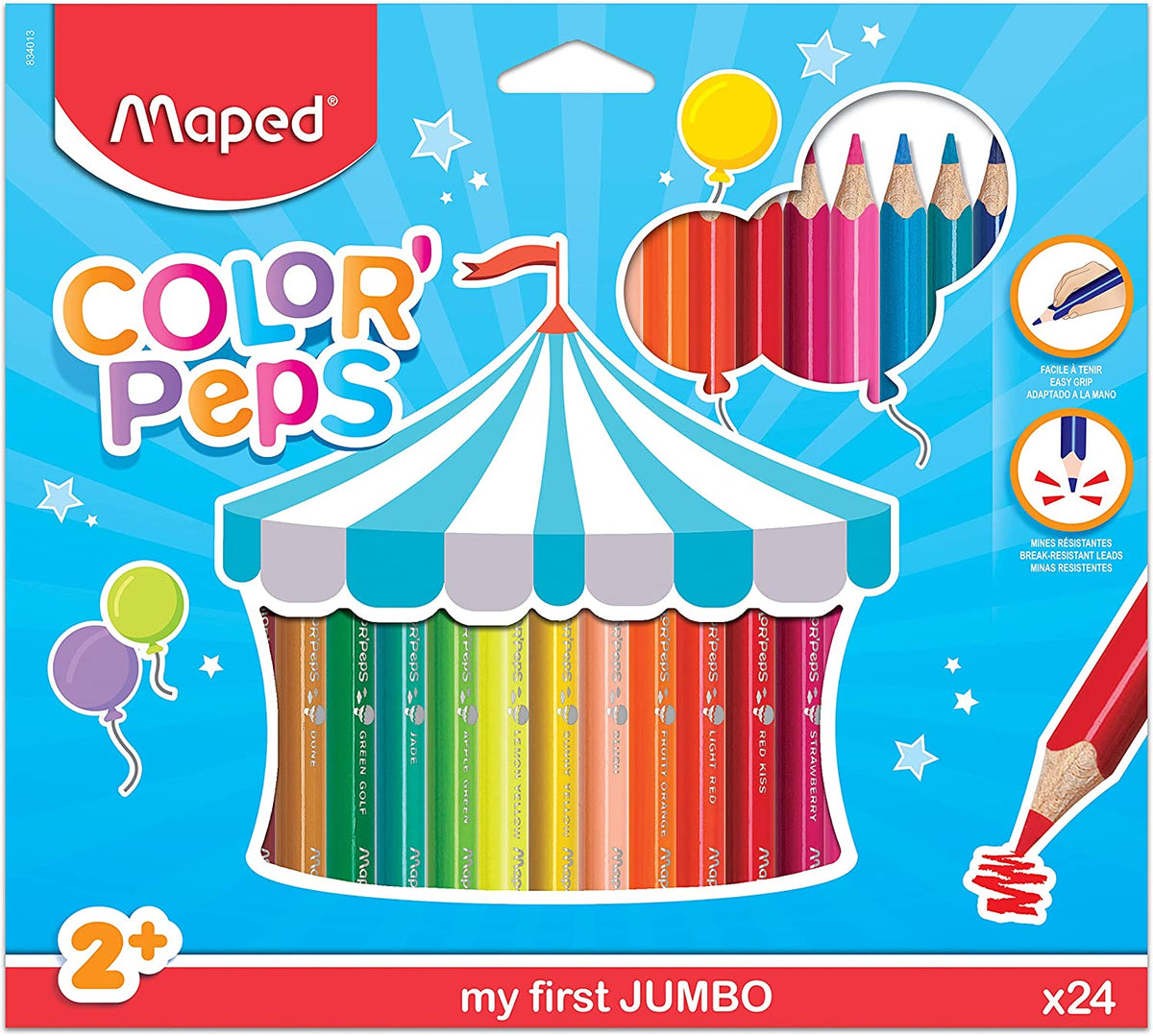 Maped Color Peps Jumbo 24 Colors Set MD-834013