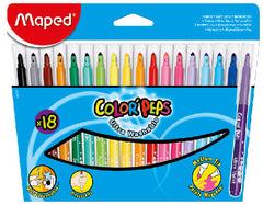 Maped Color Peps Felt Tip 18 Colors Box MD-845021