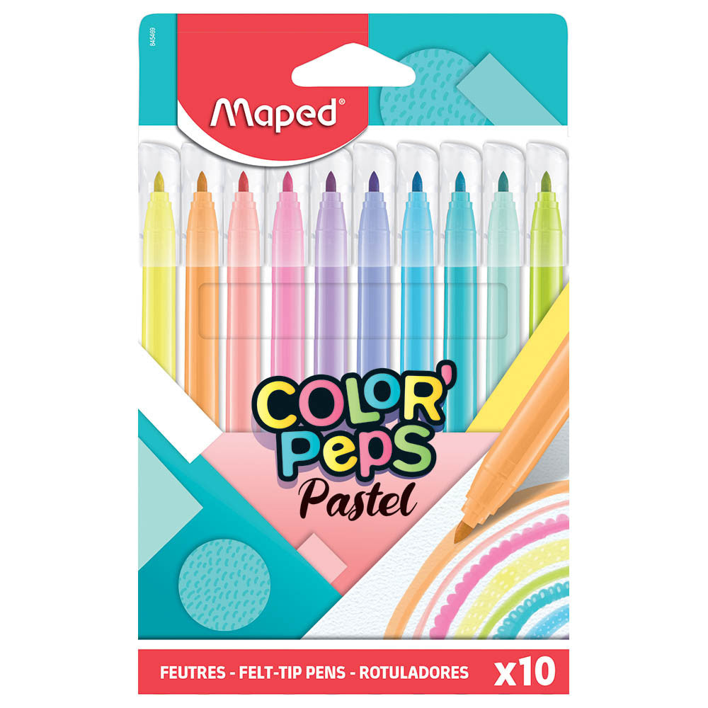Maped Color Peps Felttip Jungle Pastel 10 Colors MD-845469