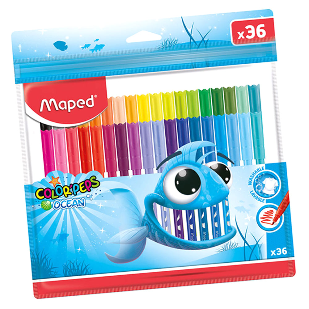 Maped Pulse Felt Pen Ocean St 36 Colors MD-845725