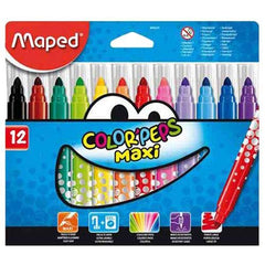 Maped Color Peps Felt Maxi 12 Colors Box MD-846020