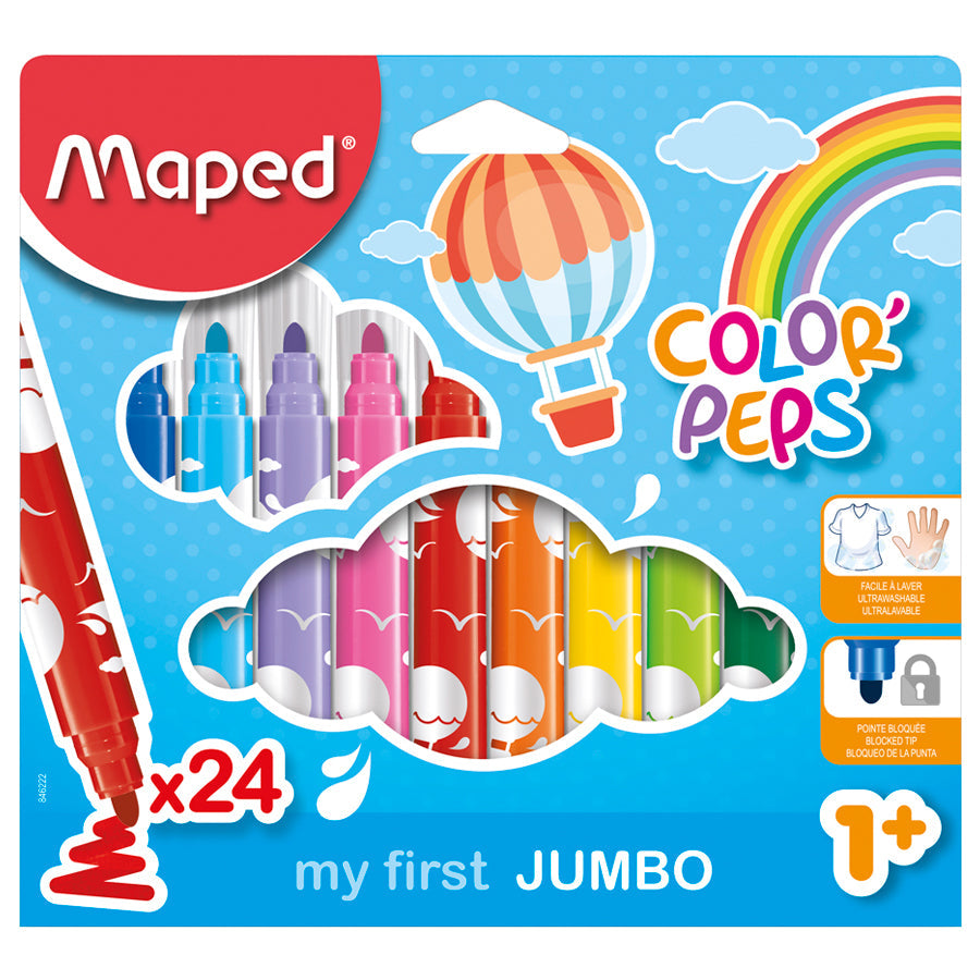 Maped Color Peps Felt Maxi 24 Colors Box MD-846222