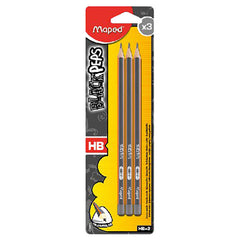 Maped Black Peps Mini3Xhb Pencil Bls MD-850211