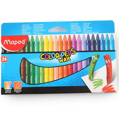 Maped Color Peps Wax Crayons 24 Colors MD-861013